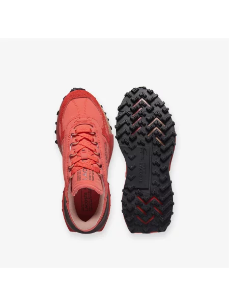 Lacoste Skórzane Sneakersy Elite Active czerwony