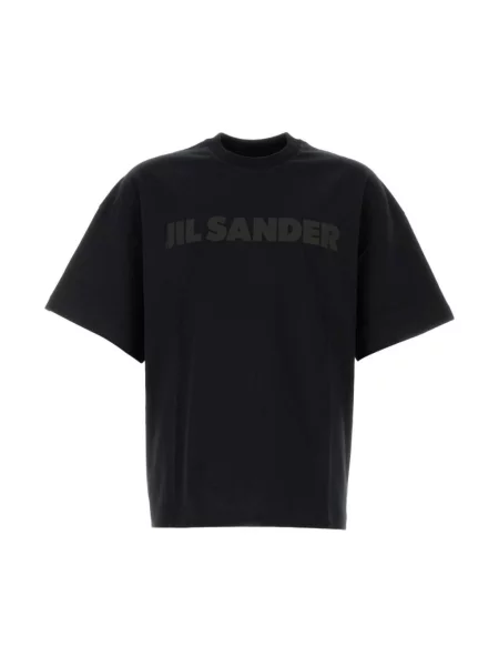 Koszulka Jil Sander z logo czarna