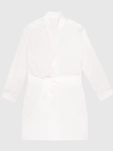 Халат із шовку Dore & Rose білий