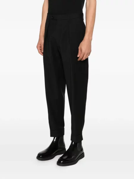 Pantaloni Berwich plisate negru