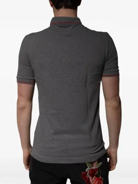 Tricou polo Dolce & Gabbana gri