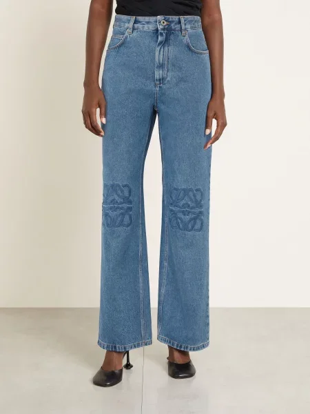 Loewe Dżinsy Typu Boyfriend blau niebieskie