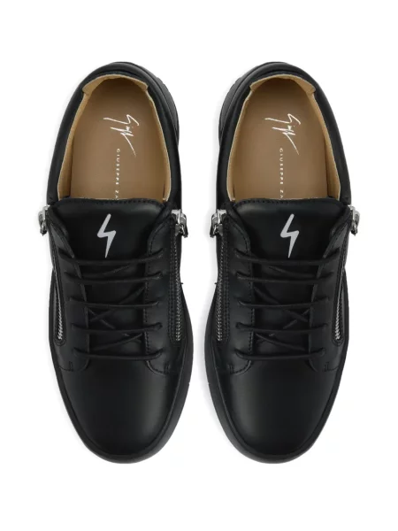 Δερμάτινα sneakers Giuseppe Zanotti Frankie μαύρο