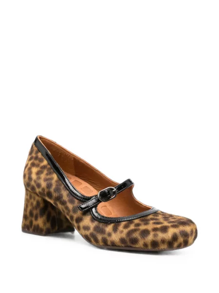 Pantofi cu toc Chie Mihara cu imagine cu model leopard maro