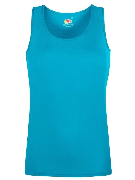 Tricou Fruit Of The Loom fără mâneci albastru