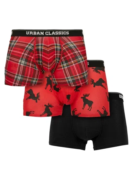Kockované šortky Urban Classics čierna