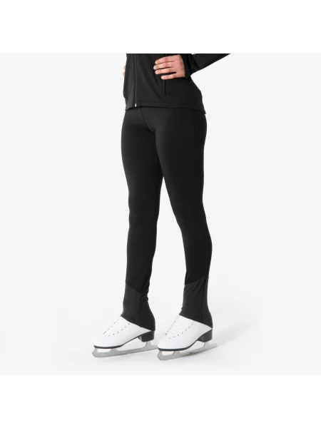 Legginsy treningowe do łyżwiarstwa figurowego Oxelo czarne
