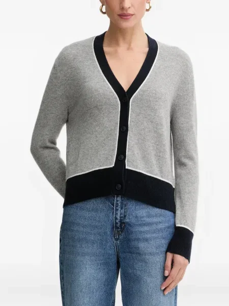 Cardigan From Future cu decolteu în V gri