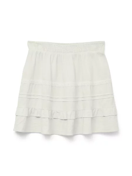 Vero Moda Fustă mini Pretty alb