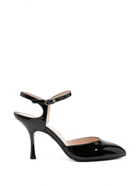 Pantofi cu toc Stuart Weitzman din piele de lac negru