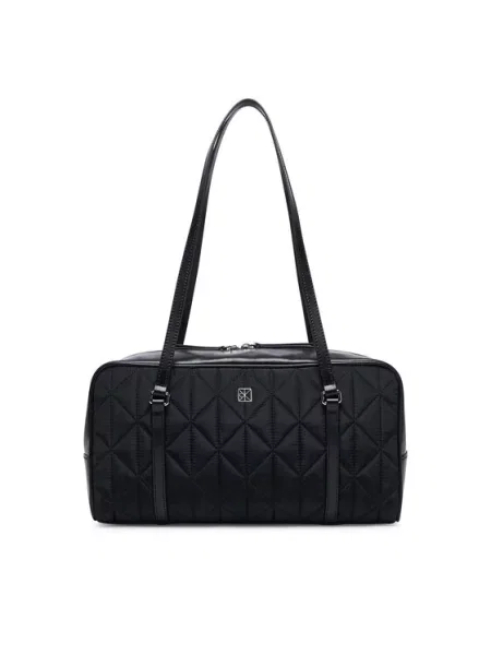 Calvin Klein Τσάντα Quilted Nylon 2X Strap Camerabag μαύρο
