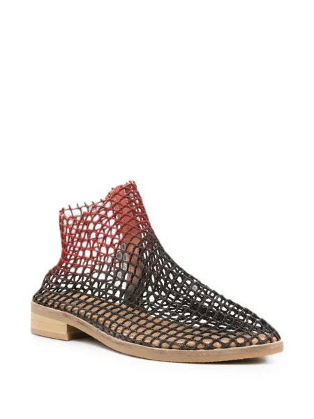 Μποτάκια αστραγάλου Verdura Shoes από διχτυωτό μαύρο