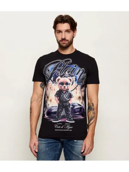 Philipp Plein Tricou Teddy Racing negru