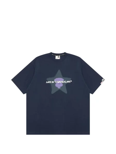 Tricou Aape By A Bathing Ape cu imagine albastru