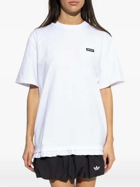 Tricou Rotate Birger Christensen cu volane alb