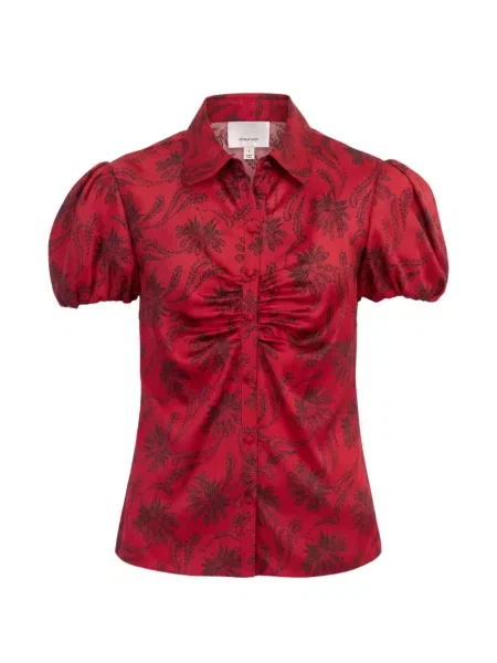 Top Cinq A Sept s paisley potiskem červený
