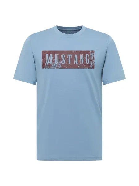 MUSTANG Tricou Austin deschis / maro albastru