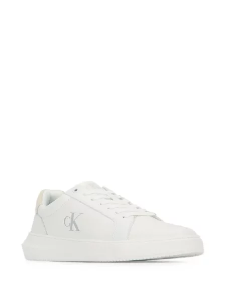 Sneakerși Calvin Klein cu imagine alb