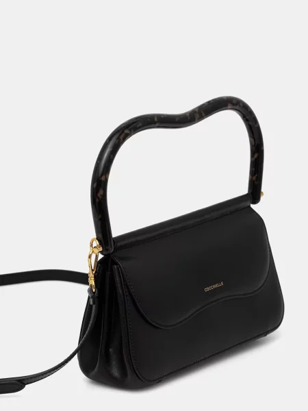 Coccinelle crossbody kabelka dámska kožená čierna