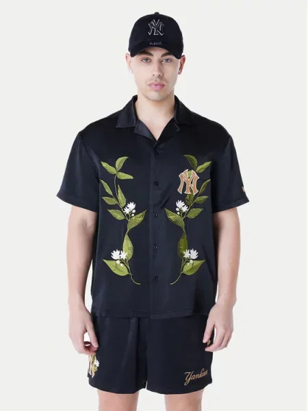 New Era Сорочка New York Yankees Floral Revere чорний