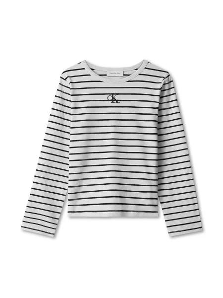 Calvin Klein Tričko S Dlouhým Rukávem režná černá