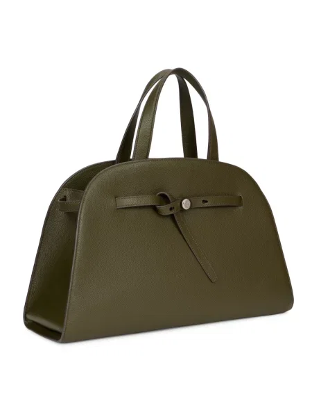 Top Tory Burch skórzany zielony