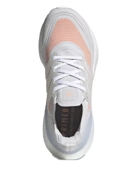 Sneakerși Adidas UltraBoost de cristal din canvas alergare alb