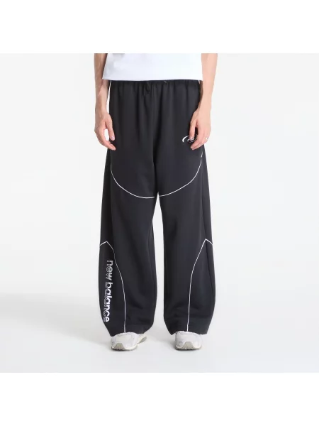 Панталони New Balance Trackside French Terry Pant Black L черно