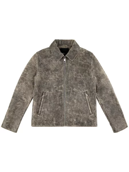 Kožená bunda Purple Brand černá