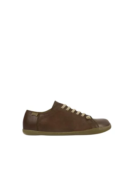 Camper Obuwie Mężczyzna 42 EU Skóra Beetle Laceup Leather Sneakers brązowy