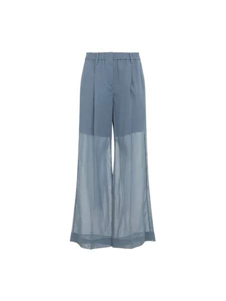 Spodnie bawełniane Brunello Cucinelli do biegania niebieski