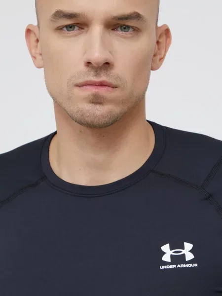 Hosszú ujjú hosszú hosszú ujjú póló Under Armour fekete