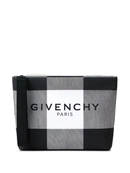 Geantă Givenchy în carouri din canvas negru