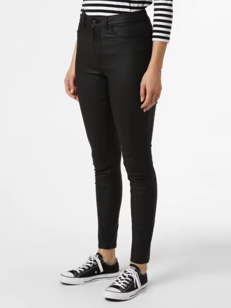 Noisy May Spodnie Kobiety jednolity czarny