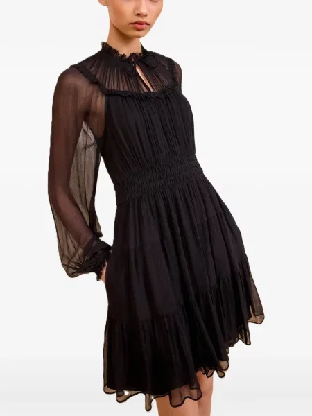 Rochie Ulla Johnson cu volane negru