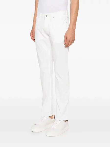 Дънки Emporio Armani дизайн с пет джоба бяло