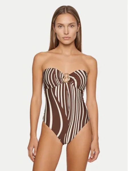 Jednodílné plavky Seafolly hnědé