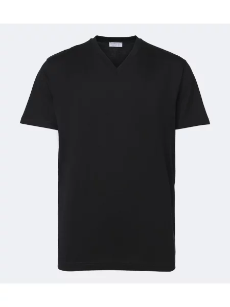 Tricou Sunspel din jerseu negru