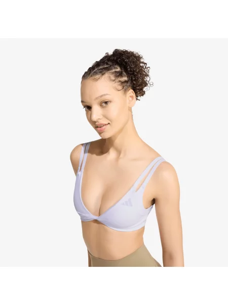 Σουτιέν adidas Optimé Workout Reversible Twist Light Support Bra Frozen Purple XS μωβ