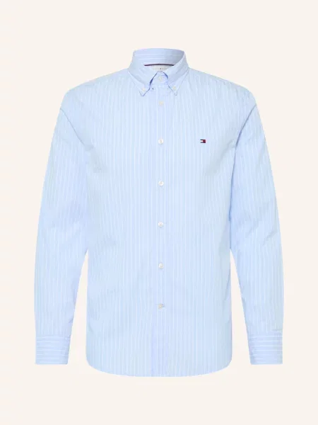 TOMMY HILFIGER Košile Flex světlemodrá bílá