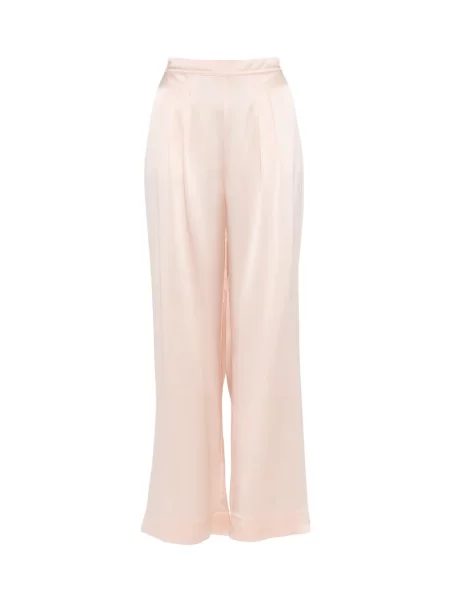 Pantaloni Eres de mătase roz