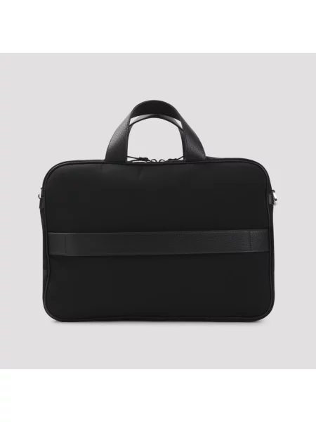 Teczka Giorgio Armani skórzana czarna