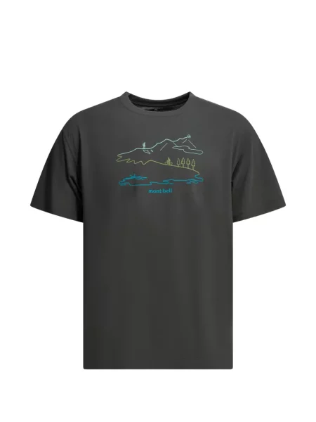 Lung tricou Montbell alergare gri