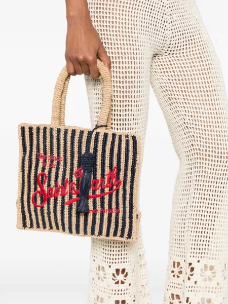 Geantă shopper Mc2 Saint Barth cu dungi