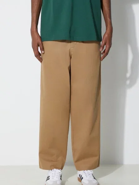 Fred Perry pantaloni de Straight Leg Twill Trouser cu fason chinos bej