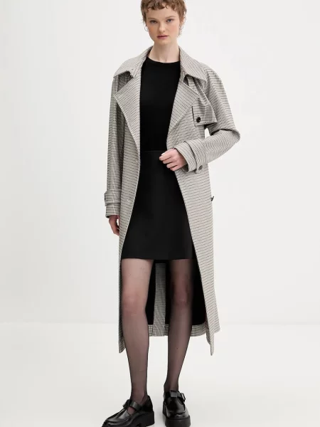 HUGO Prehoden plašč Mesilla kamela bela črna