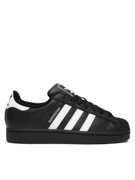 Kožené sneakers boty adidas Originals Superstar II černá