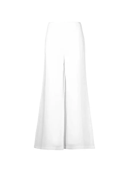 Pantaloni palazzo Faithfull alb