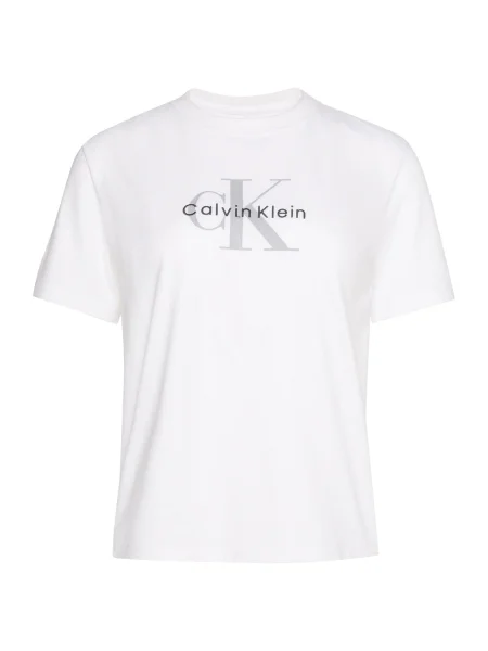 Calvin Klein Jeans Tricou gri alb