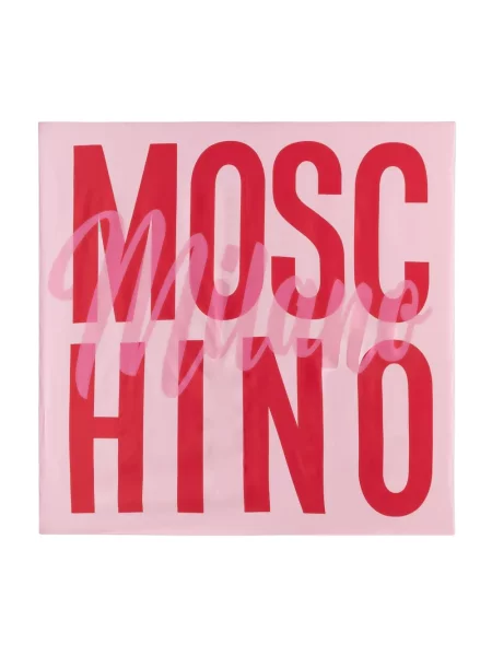 Moschino apaszka jedwabna różowa